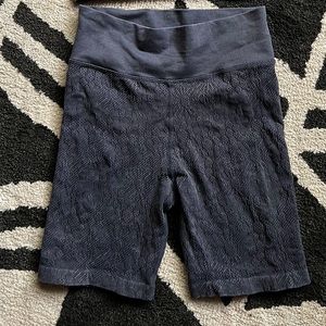 Navy biker shorts and tank top set